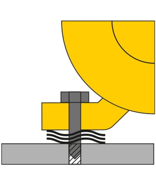 Federnder Fuss